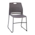 HERCULES Series Commercial Grade 660 lb. Capacity Plastic Stack Chair with Powder Coated Sled Base Frame and Integrated Carrying Handle