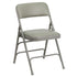 HERCULES Series Curved Triple Braced & Double Hinged Upholstered Metal Folding Chair