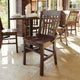 Walnut |#| School House Back Walnut Wood Restaurant Chair with Footrest