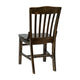 Antique Copper |#| School House Back Antique Copper Wood Restaurant Chair with Footrest