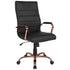 High Back Executive Swivel Office Chair with Metal Frame and Arms