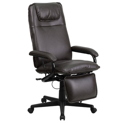 High Back LeatherSoft Executive Reclining Ergonomic Swivel Office Chair with Arms