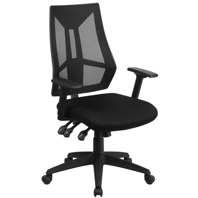 High Back Mesh Multifunction Swivel Ergonomic Task Office Chair with Adjustable Arms