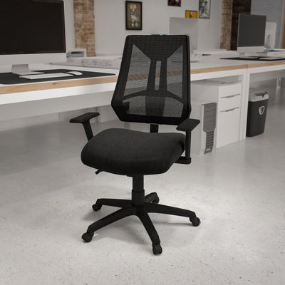 High Back Mesh Multifunction Swivel Ergonomic Task Office Chair with Adjustable Arms