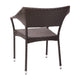 Espresso |#| All Weather Commercial Grade PE Rattan Stacking Patio Chairs in Espresso