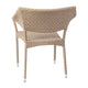 Natural |#| All Weather Commercial Grade PE Rattan Stacking Patio Chairs in Natural