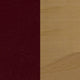 Burgundy Vinyl Seat/Natural Wood Frame |#| Ladder Back Natural Wood Restaurant Chair - Burgundy Vinyl Seat