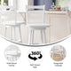 White Wash |#| Commercial Wooden Swivel Bar Height Stool in Antique White Wash