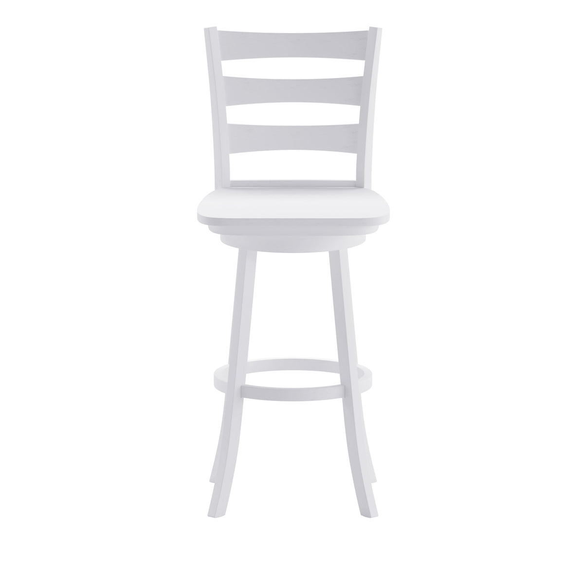 White Wash |#| Commercial Wooden Swivel Bar Height Stool in Antique White Wash