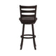 Gray Wash Walnut |#| Commercial Wooden Swivel Bar Height Stool in Gray Wash Walnut