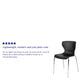 Black |#| Contemporary Design Black Plastic Stack Chair