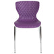 Purple |#| Contemporary Design Purple Plastic Stack Chair