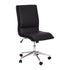 Madigan Mid-Back Armless Swivel Task Office Chair with Upholstery and Adjustable Metal Base