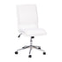 Madigan Mid-Back Armless Swivel Task Office Chair with Upholstery and Adjustable Metal Base