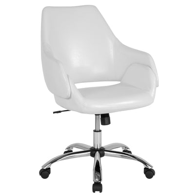 Madrid Home and Office Upholstered Mid-Back Office Chair with Wrap Style Arms