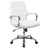 Mid-Back Executive Swivel Office Chair with Metal Frame and Arms