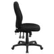 Mid-Back Black Fabric Multifunction Swivel Ergonomic Chair with Back Adjustment