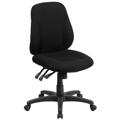 Mid-Back Fabric Multifunction Swivel Ergonomic Task Office Chair with 1.75