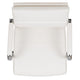 White |#| Mid-Back White LeatherSoft Contemporary Panel Executive Swivel Office Chair