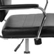 Black |#| Mid-Back Black LeatherSoft Contemporary Panel Executive Swivel Office Chair