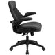 Mid-Back Black LeatherSoft Executive Ergonomic Chair with Back Angle Adjustment