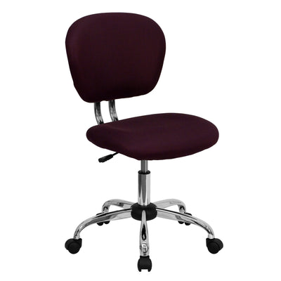 Mid-Back Mesh Padded Swivel Task Office Chair with Chrome Base - View 1