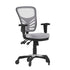 Nicholas Mid-Back Multifunction Executive Swivel Ergonomic Office Chair with Adjustable Arms and Transparent Roller Wheels