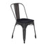 Perry Commercial Grade Metal Indoor-Outdoor Stackable Chair with All-Weather Polystyrene Seat