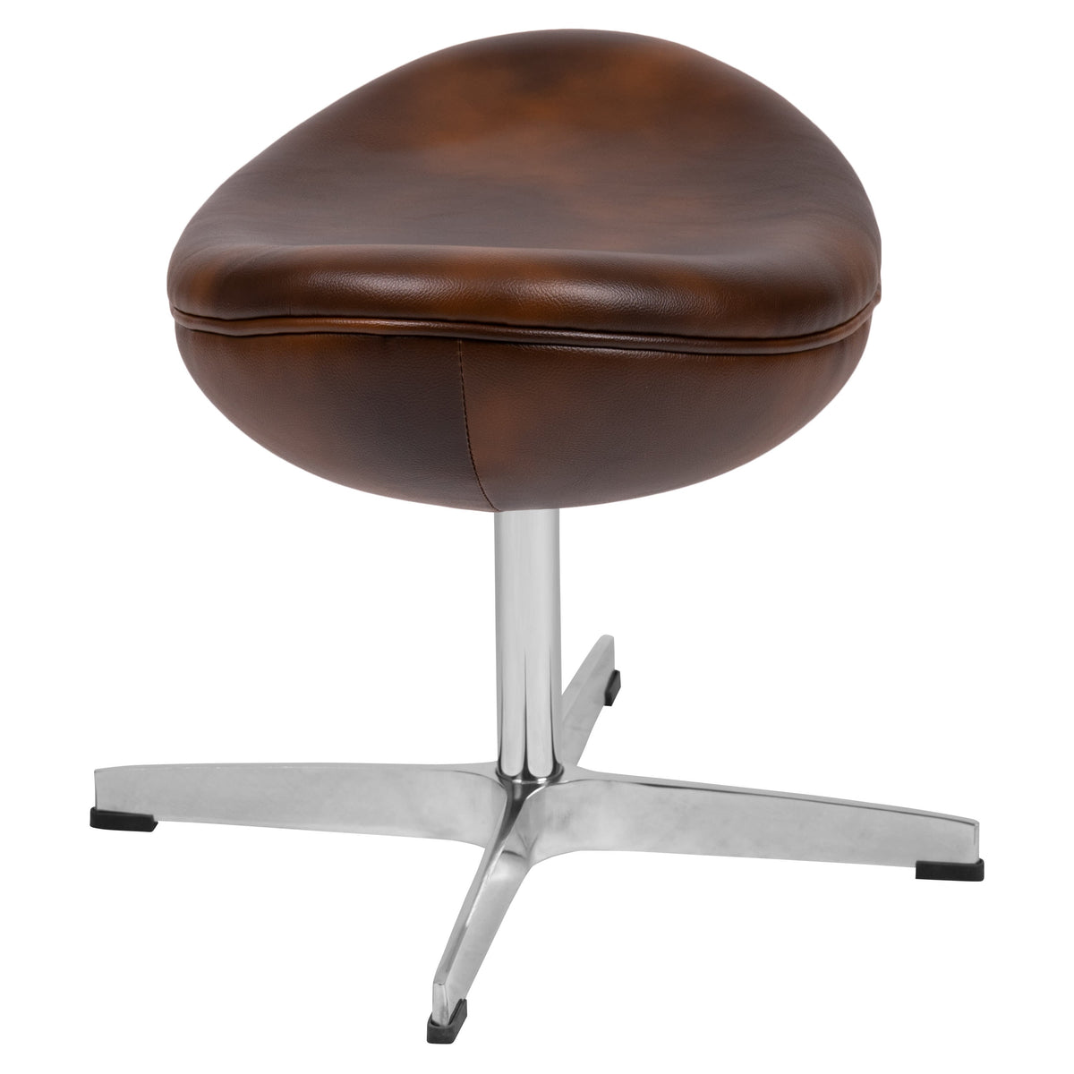 Bomber Jacket LeatherSoft |#| Bomber Jacket LeatherSoft Saddle Ottoman - Footrest