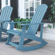 Sea Foam |#| Adirondack Style Poly Resin Wood Rocking Chair for Indoor/Outdoor Use - Sea Foam