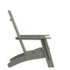 Gray |#| Set of 2 Gray Dual Slat Poly Resin Adirondack Chairs-22" Round Fire Pit