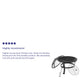 Navy |#| Set of 2 Navy Dual Slat Poly Resin Adirondack Chairs-22" Round Fire Pit
