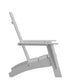 White |#| Set of 2 White Dual Slat Poly Resin Adirondack Chairs-22" Round Fire Pit