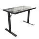 Gaming Computer Desk with Color Changing LED Circuit Board Design Glass Desktop