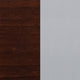 Walnut Wood Seat/Silver Frame |#| Silver Slat Back Metal Restaurant Barstool - Walnut Wood Seat