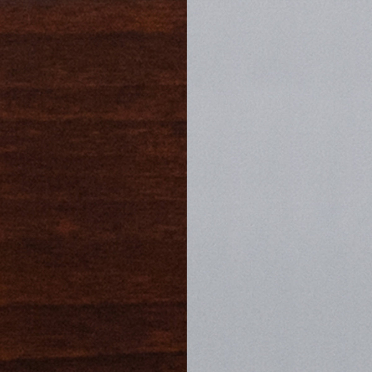 Walnut Wood Seat/Silver Frame |#| Silver Slat Back Metal Restaurant Barstool - Walnut Wood Seat