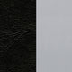 Black Vinyl Seat/Silver Frame |#| Silver Slat Back Metal Restaurant Chair - Black Vinyl Seat