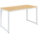 Maple Top/White Frame |#| Industrial Modern Desk-47inchL Commercial Grade Home Office Desk-Maple/White