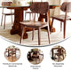 Antique Copper |#| Commercial Solid Wood Dining Chair with Curved Backrest in Antique Copper