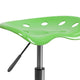 Apple Green |#| Vibrant Apple Green Tractor Seat and Chrome Stool - Drafting & Office Stools