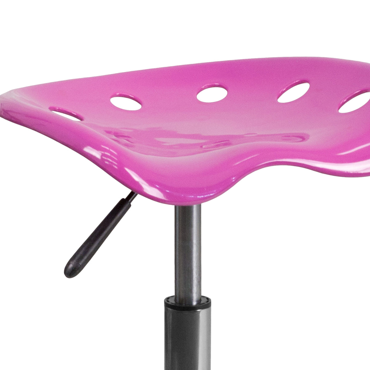 Candy Heart |#| Vibrant Candy Heart Tractor Seat and Chrome Stool - Drafting & Office Stools