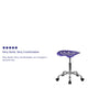 Violet |#| Vibrant Violet Tractor Seat and Chrome Stool - Drafting & Office Stools