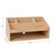 Light Natural |#| Premium Paulownia Wood Home Office Desktop Organizer in Light Natural Finish