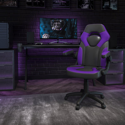 X10 Gaming Chair Racing Office Ergonomic Computer PC Adjustable Swivel Chair with Flip-up Arms